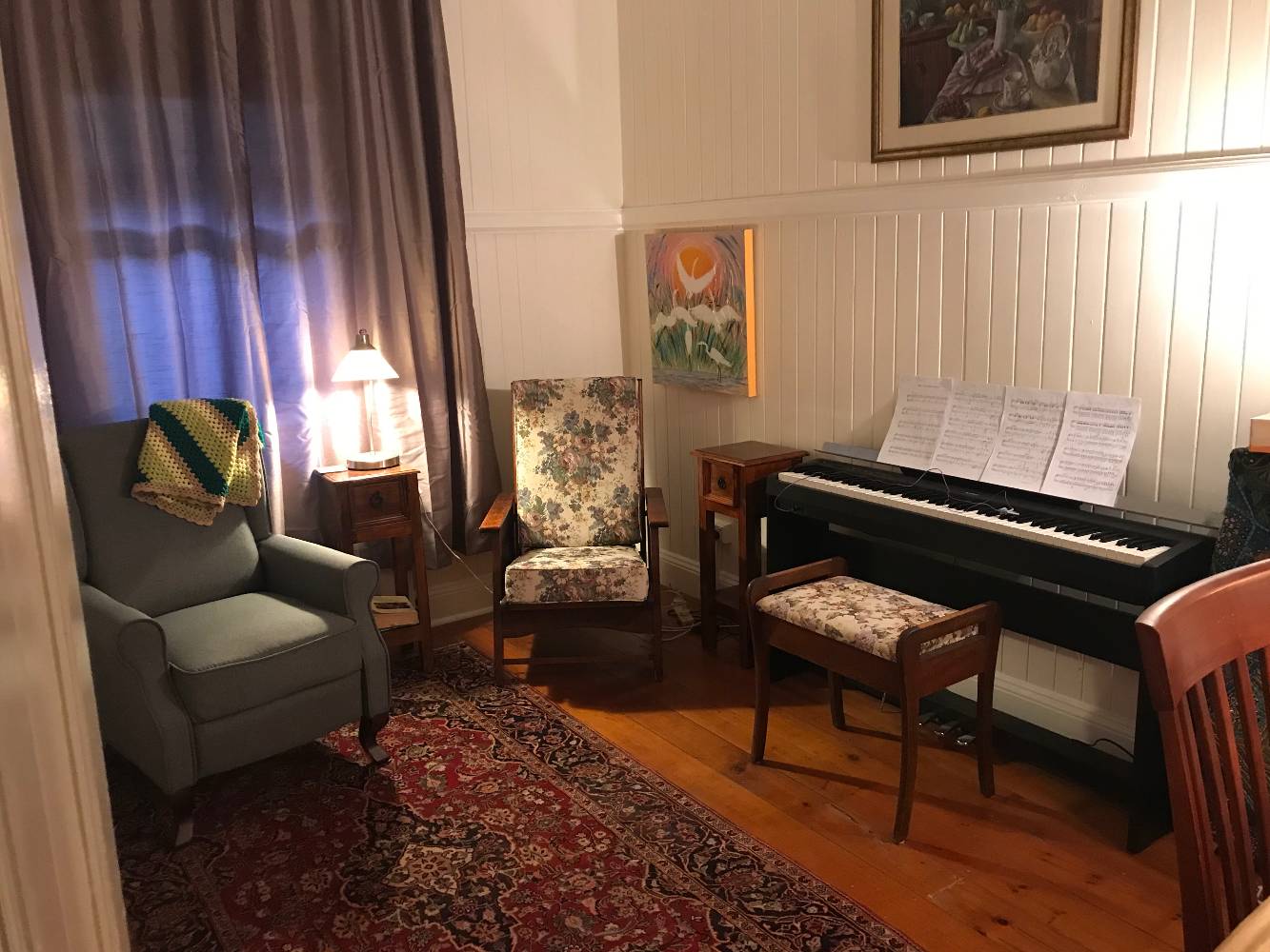 Piano room