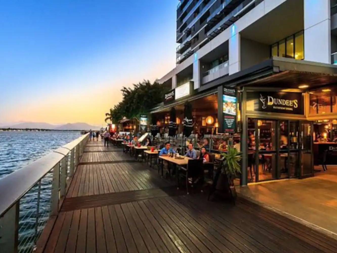 Cairns waterfront dining 20 min drive