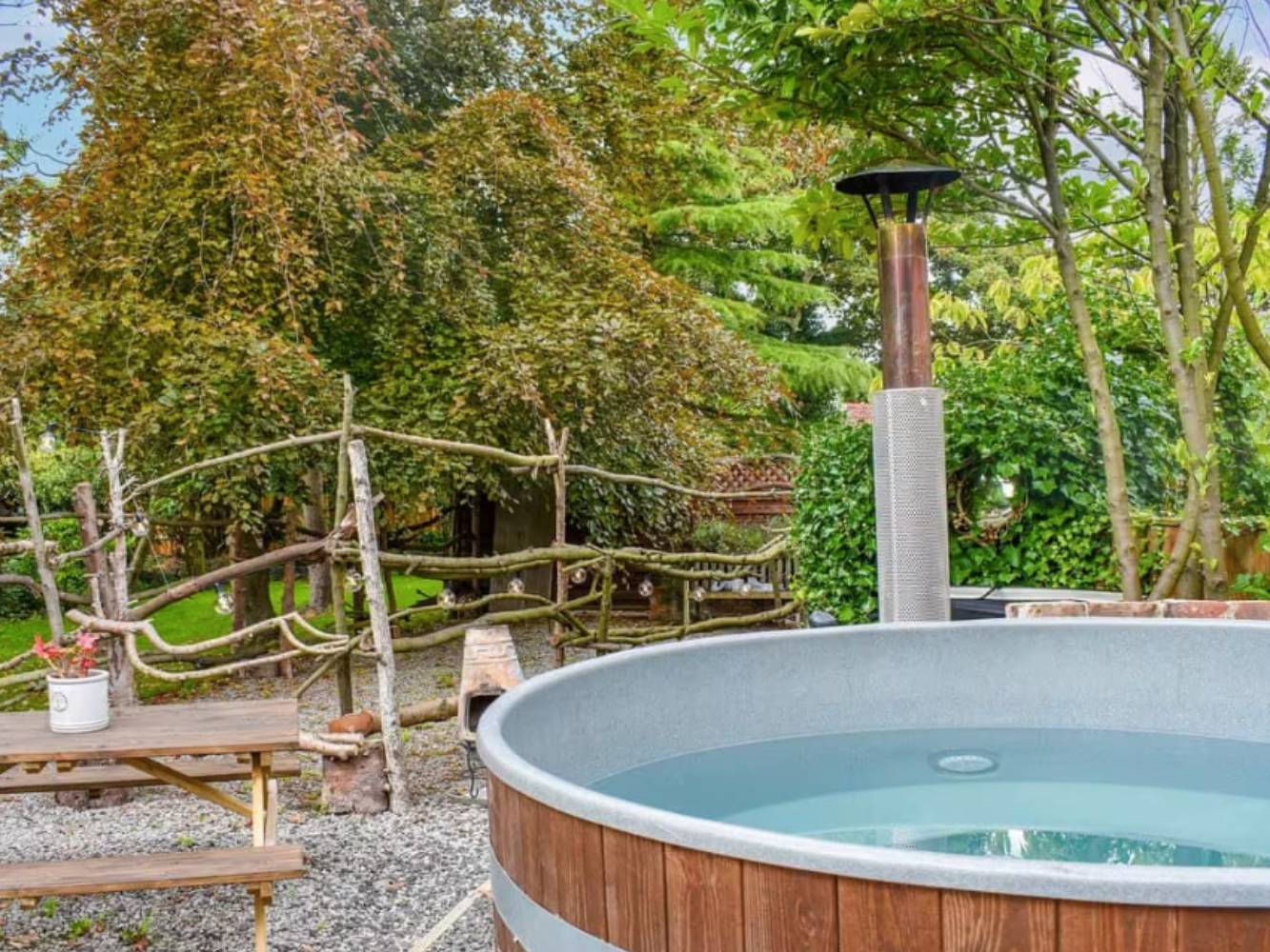 Hot Tub and BBQ Area