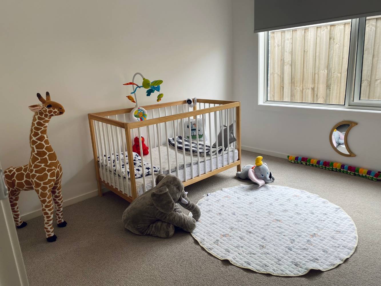Baby’s room with cot & toys