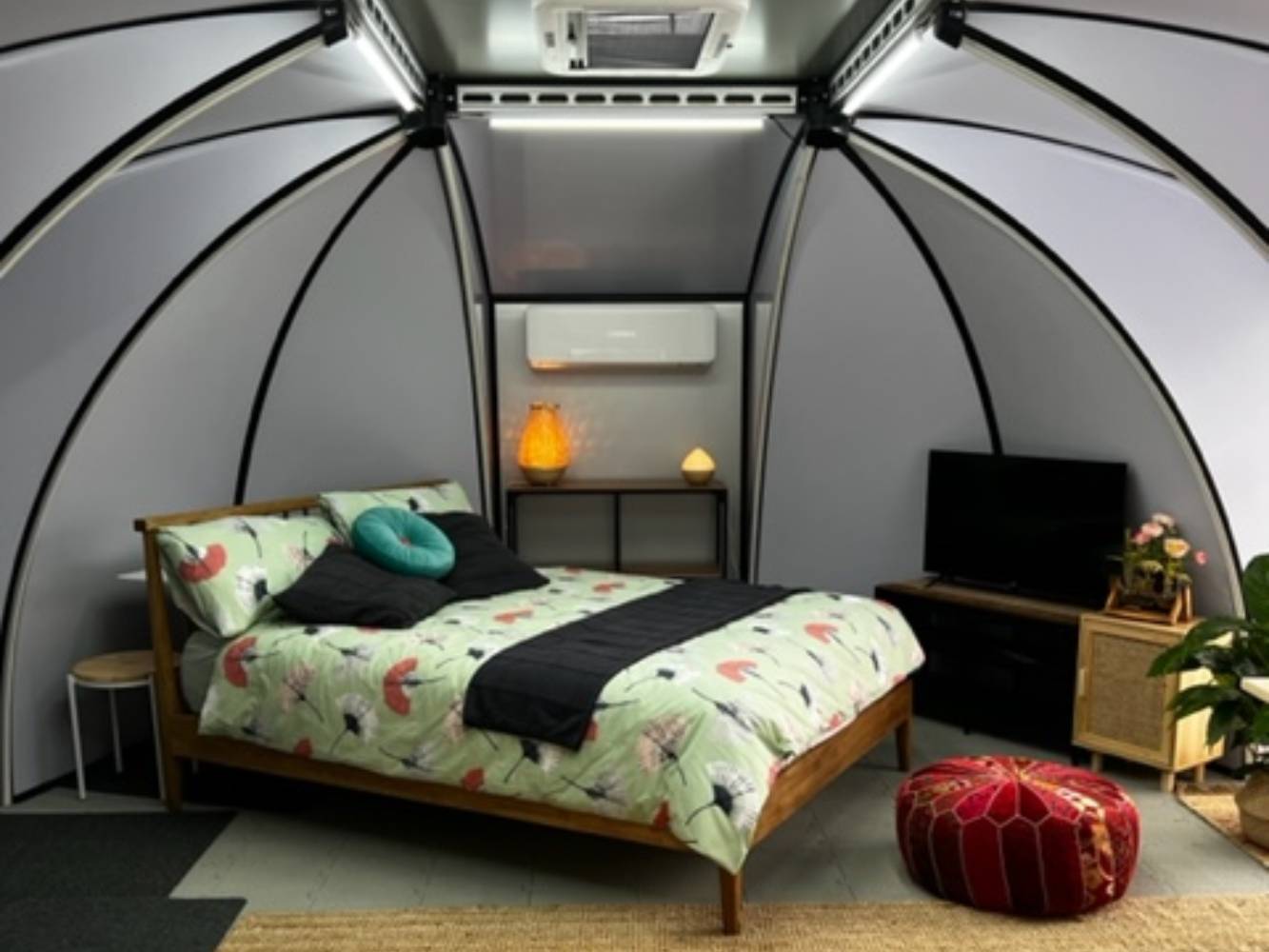 bedroom in dome