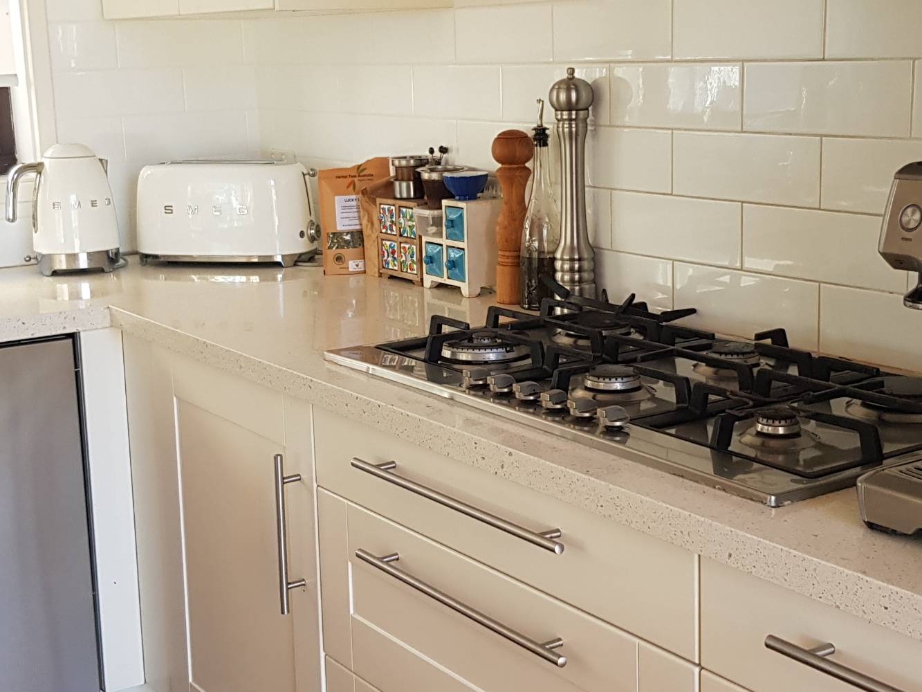 Spacious kitchen with modern appliances
