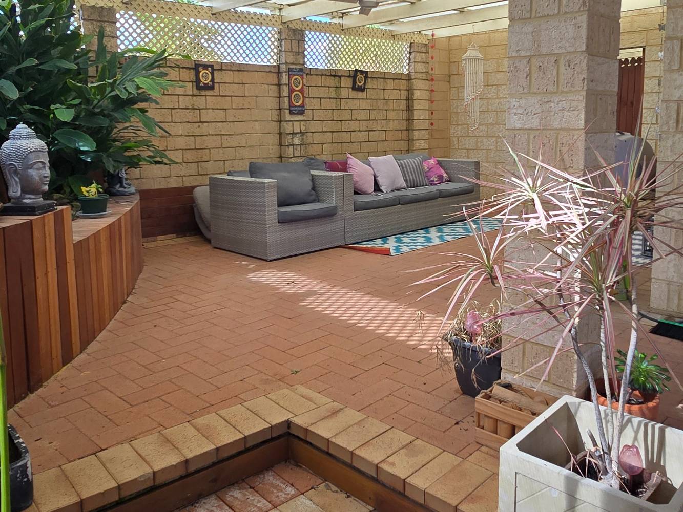 Outdoor BBQ area
