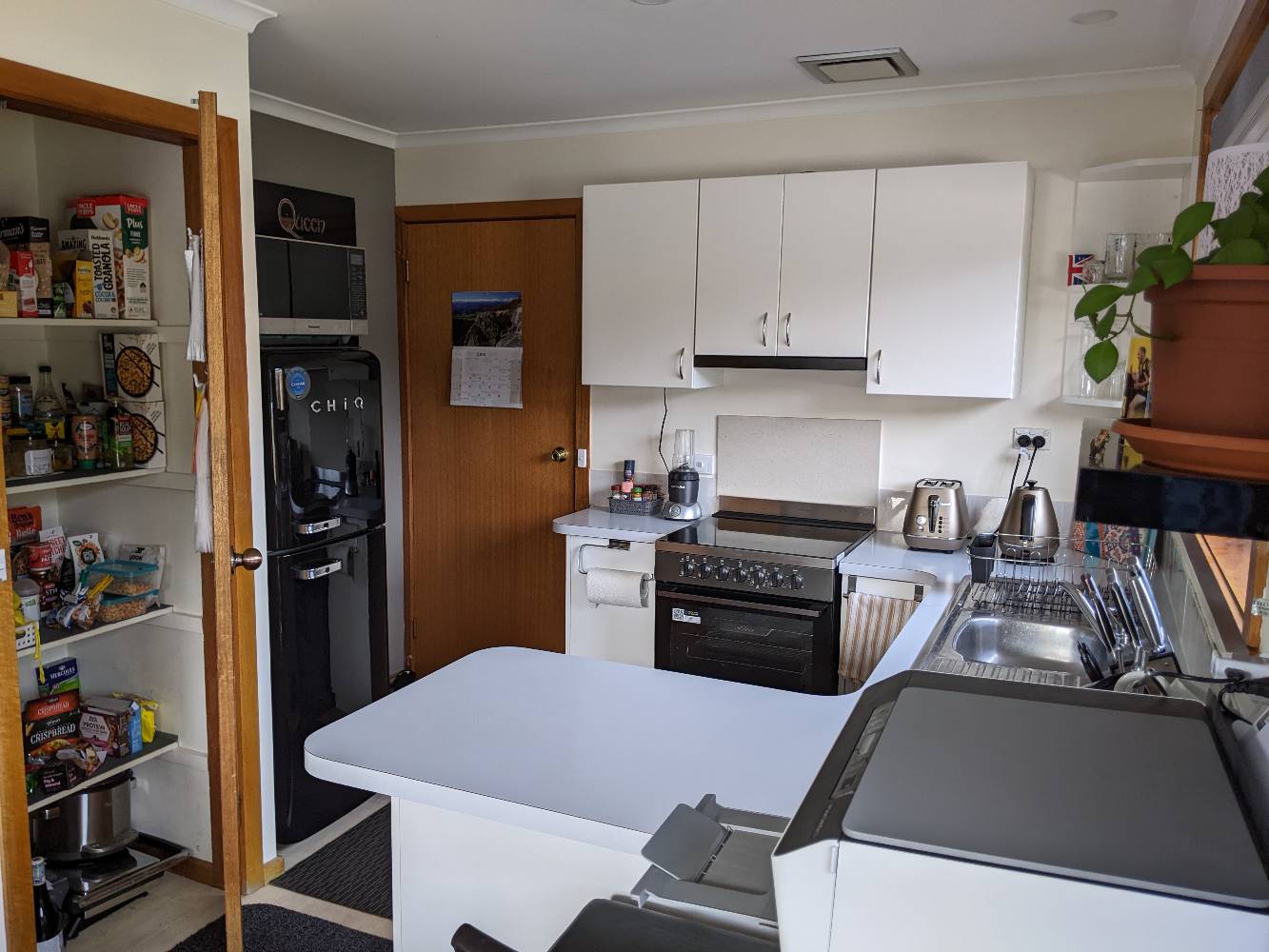 Kitchen and pantry area