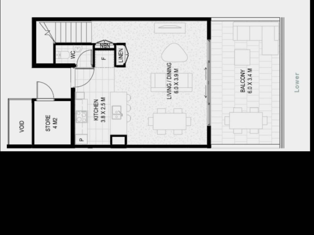 Floor plan (downstairs)