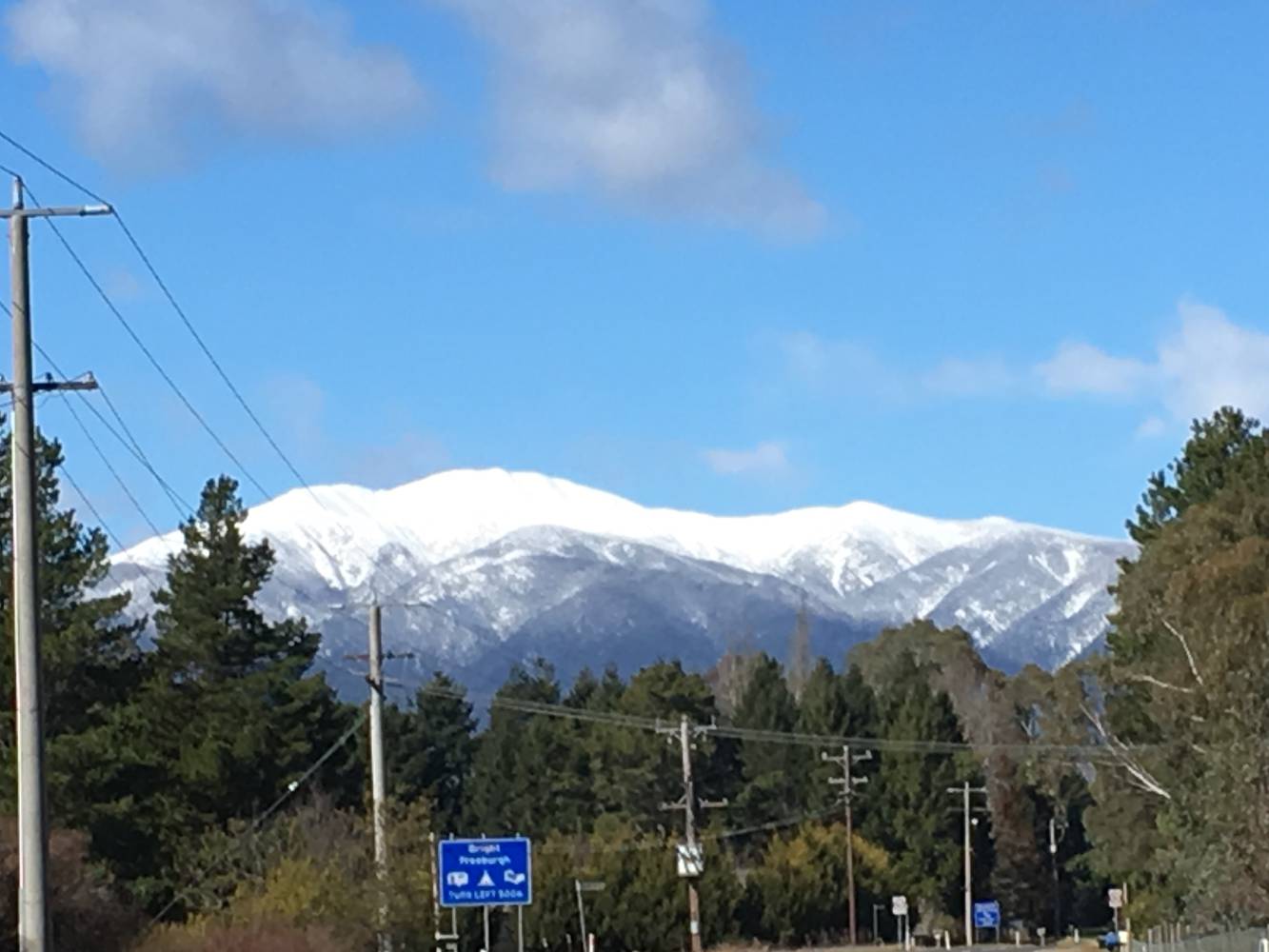 Winter view from front gate