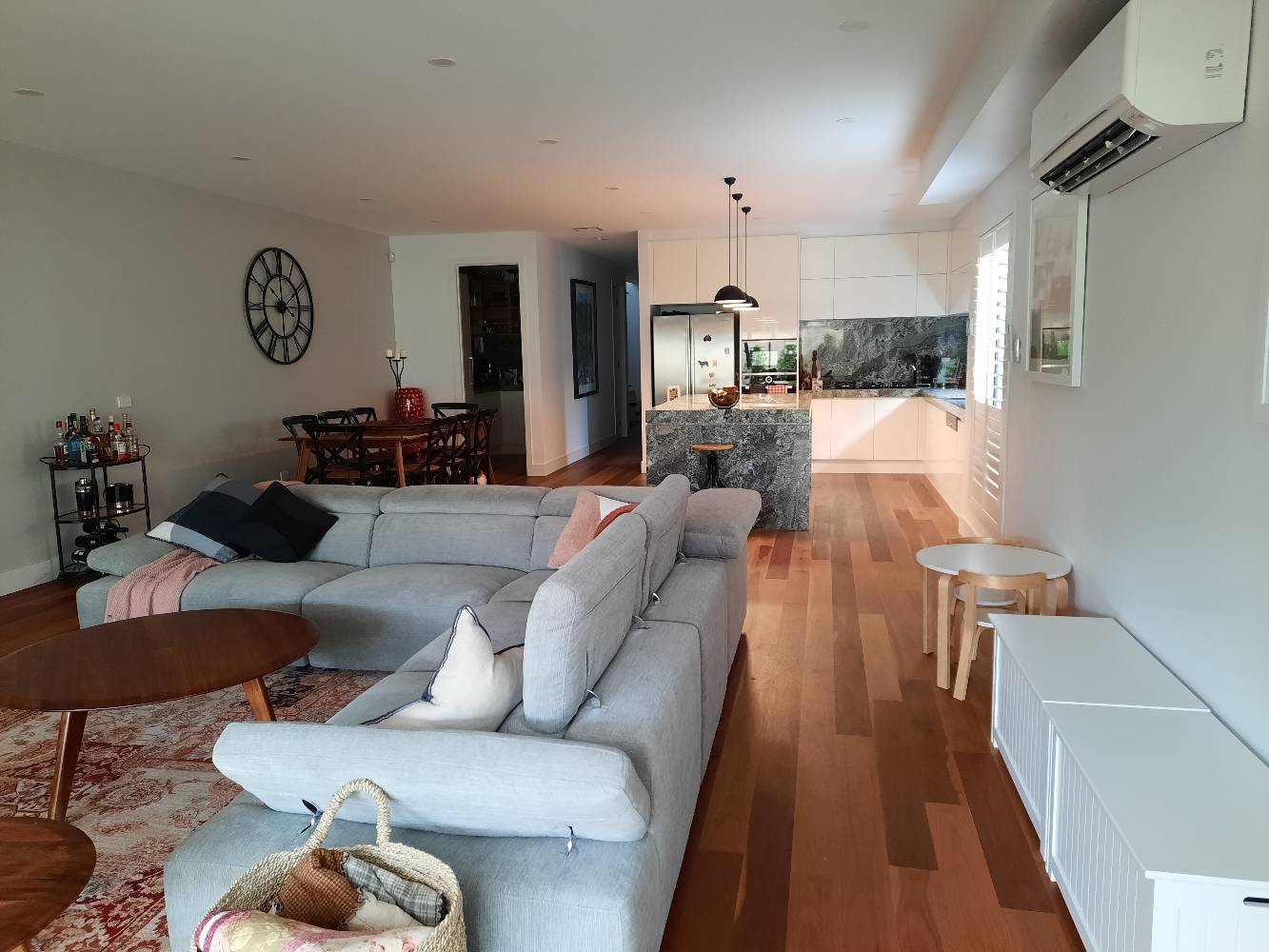 Living, Dining and Kitchen