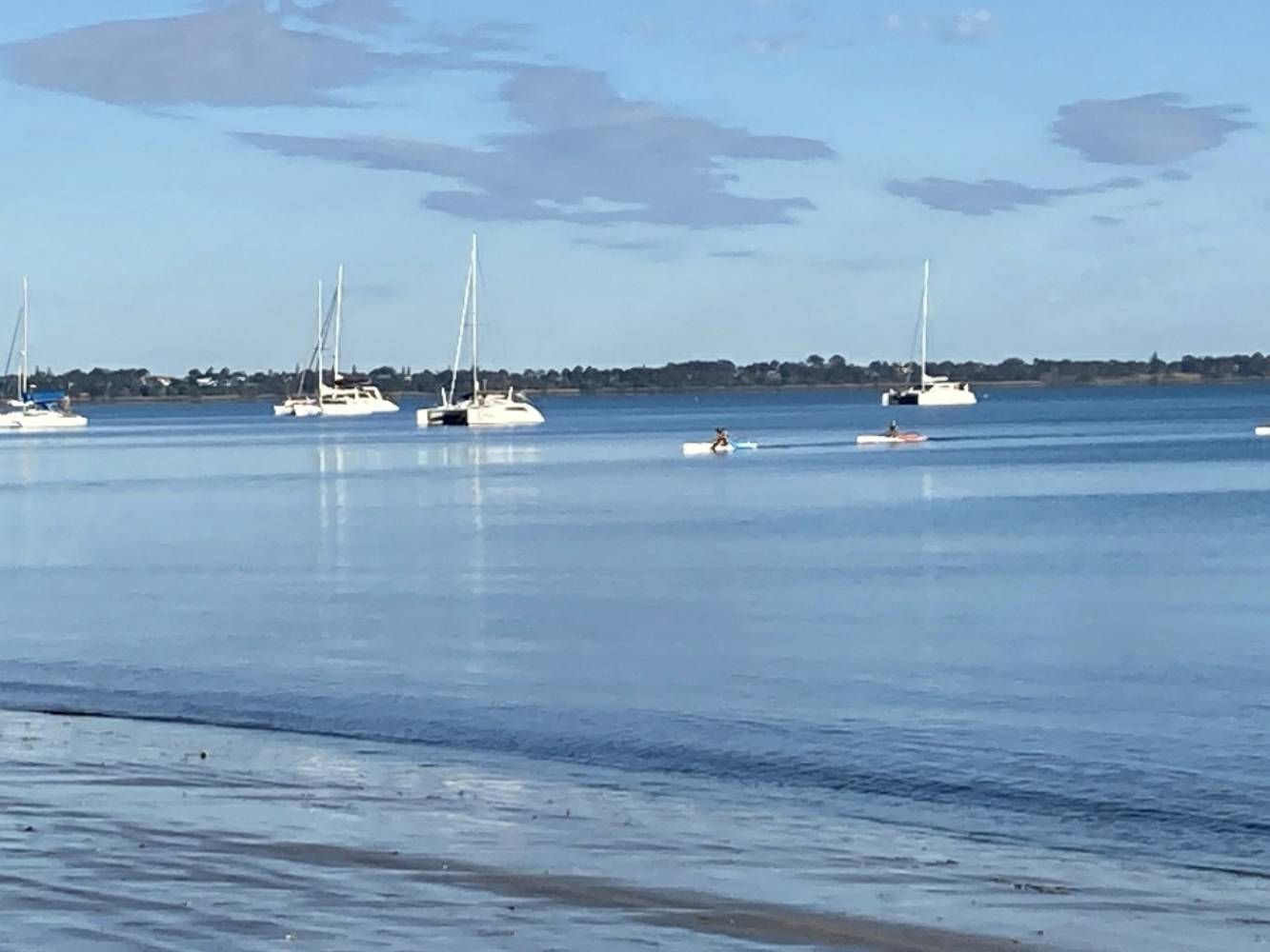 The beach