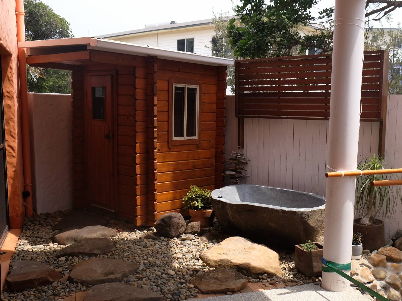 Outdoor sauna