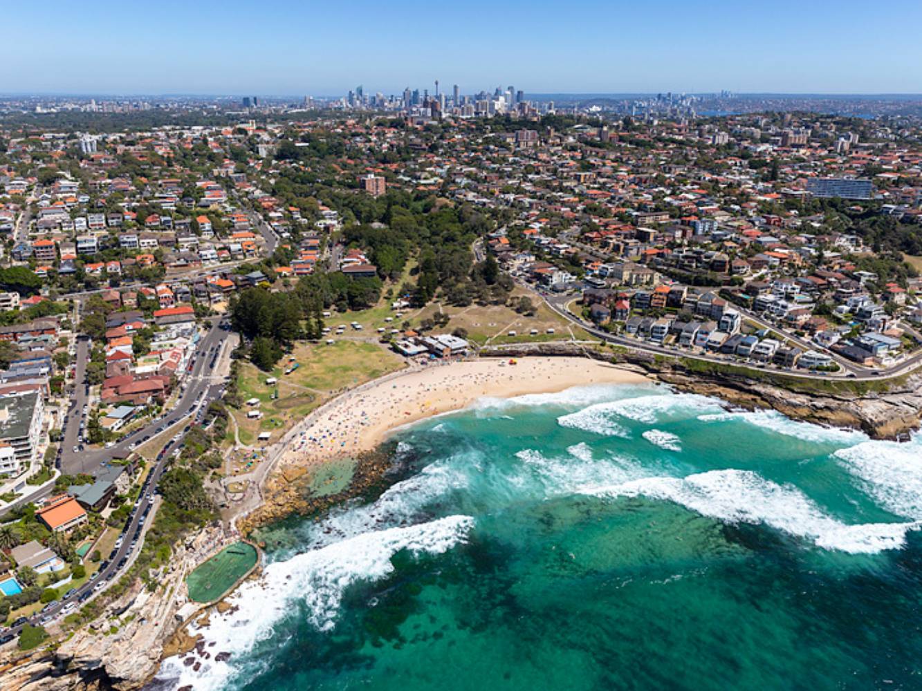 Bronte Beach a drive up the road