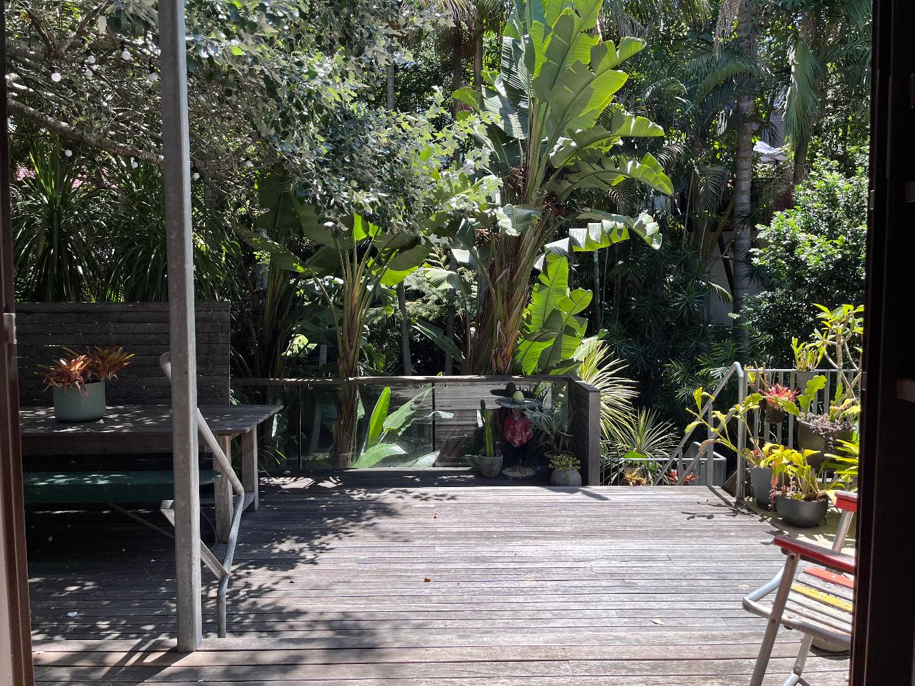 Deck to garden