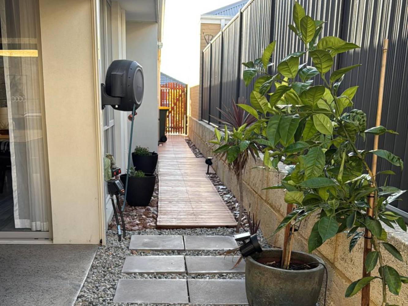 Left outside