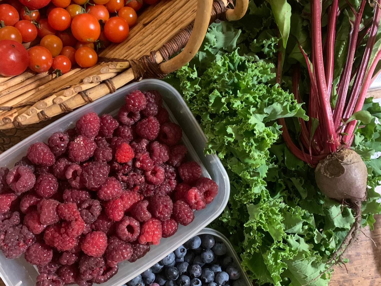 Garden produce to eat